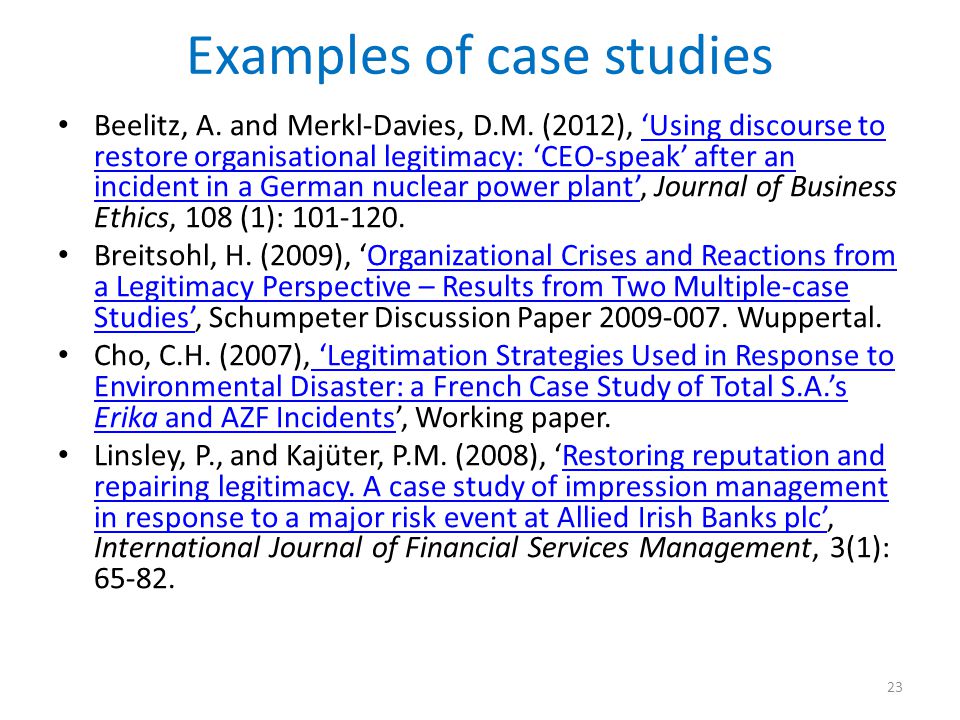 International journal of case studies in management online